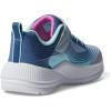 Skechers Girl’s Microspec Advance Sneaker(Lightgrey/Aqua)