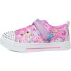 Skechers Girl’s Twinkle Sparks Ice-Heather – Light-Up Sneakers, Cushioned Comfort, Flexible Sole(Pink/Multi)