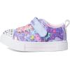 Skechers Girl’s Twinkle Sparks Ice-Heather – Light-Up Sneakers, Cushioned Comfort, Flexible Sole(Purple/Multi)