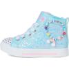Skechers Girl’s Twinkle Sparks-Charm Bestie Sneaker(Light/Blue)