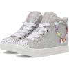 Skechers Girl’s Twinkle Sparks-Charm Bestie Sneaker(Silver)