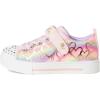 Skechers Girl’s Twinkle Sparks-Ombre Love Sneaker(Link Pink/Multi)