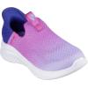 Skechers Girl’s Ultra Flex 3.0-Color Boost Sneaker(Navy/Purple)