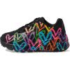 Skechers Girls’ Uno Lite spread the Love(Black/Multi)