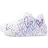 Skechers Girls’ Uno Lite spread the Love(White/Light Purple)