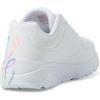 Skechers Girls’ Uno Lite spread the Love(White/Purple/Turquoise)