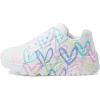 Skechers Girls’ Uno Lite spread the Love(White/Purple/Turquoise)