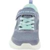 Skechers Girl’s Wave 92 Sneaker(Silver/Taupe)