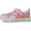 Skechers Kids’ Twinkle Sparks-Jumpin’ Clouds Sneaker(Pink/Multi)