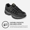 Skechers Men’s Afterburn M. Fit Fashion Sneakers(Black/Charcoal)
