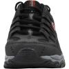 Skechers Men’s Afterburn M. Fit Fashion Sneakers(Black/Grey/Red)