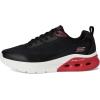 Skechers Men’s Bobs Glide Step Arc Waves 2.0-Class Rank Sneaker(Black/White)