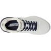 Skechers Men’s Bobs Glide Step Arc Waves 2.0-Class Rank Sneaker(White/Navy)