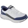 Skechers Men’s Contour Foam Cozy Fit Hands Free Slip-in Sneaker(White/Navy)