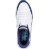 Skechers Men’s Contour Foam Cozy Fit Hands Free Slip-in Sneaker(White/Navy)