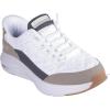 Skechers Men’s Contour Foam Cozy Fit Hands Free Slip-in Sneaker(White/Taupe)