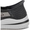 Skechers Men’s Delson 3.0-Roth 210606 Low Profile Bungee Lace Slip-Ins(Black/Grey)