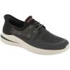 Skechers Men’s Delson 3.0-Roth 210606 Low Profile Bungee Lace Slip-Ins(Chbk)