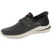 Skechers Men’s Delson 3.0-Roth 210606 Low Profile Bungee Lace Slip-Ins(Chbk)
