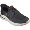 Skechers Men’s Delson 3.0-Roth 210606 Low Profile Bungee Lace Slip-Ins(Chocolate/Bark)