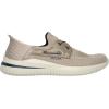 Skechers Men’s Delson 3.0-Roth 210606 Low Profile Bungee Lace Slip-Ins(Taupe)