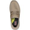 Skechers Men’s Delson 3.0-Roth 210606 Low Profile Bungee Lace Slip-Ins(Taupe)
