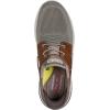 Skechers Men’s Delson 3.0-Roth 210606 Low Profile Bungee Lace Slip-Ins(Taupe/Brown)