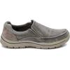 Skechers Men’s Expected Avillo Relaxed-Fit Slip-On Loafer(Khaki)