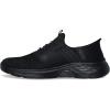 Skechers Men’s Garner-Newick 210803 Low Profile Bungee Lace Slip-Ins(Black/Black)