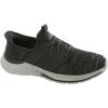 Skechers Men’s Garner-Newick 210803 Low Profile Bungee Lace Slip-Ins(Black/White)