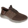 Skechers Men’s Garner-Newick 210803 Low Profile Bungee Lace Slip-Ins(Brown)