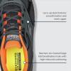Skechers Men’s Go Run Consistent Air Cooled Foam Athletic Sneakers(Grey/Orange)