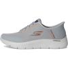 Skechers Men’s Go Walk Flex Netro Hands Free Slip-ins Sneaker(Grey)