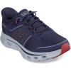 Skechers Men’s Go Walk Glide Step 2.0 Zalor Hands Free Slip-ins Sneaker(Navy/Red)