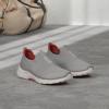 Skechers Men’s Gowalk 6-Stretch Fit Slip-on Athletic Performance Walking Shoe(Grey/Red)