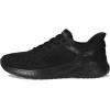 Skechers Men’s Hands Free Slip-ins Squad Chaos-Solid Step Sneaker(Black/Black)