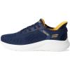 Skechers Men’s Hands Free Slip-ins Squad Chaos-Solid Step Sneaker(Navy)