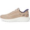 Skechers Men’s Hands Free Slip-ins Squad Chaos-Solid Step Sneaker(Taupe)