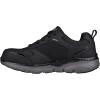 Skechers Men’s Lace Up Safety Arch Fit Sr Comp Toe(Black/Charcoal)