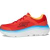 Skechers Men’s Max Cushioning Endeavour Sneaker(Orange/Blue)