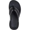 Skechers Men’s Parson Sd-Gino Thong Sandal with Frayed Edges(Black)