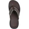 Skechers Men’s Parson Sd-Gino Thong Sandal with Frayed Edges(Choc)