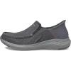 Skechers Men’s Parson-Dewitt Twin Gore Moc Toe Slip-In Sneakers(Grey)