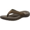 Skechers Men’s Relaxed Fit-Reggae-Cobano Sandals(Brown Leather)