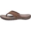 Skechers Men’s Relaxed Fit-Reggae-Cobano Sandals(Brown Leather)
