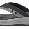 Skechers Men’s Silva-Falco Thong Sandal(Black)
