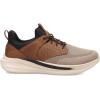 Skechers Men’s Slade-Breyer 210892 Knitted Mesh Bungee Lace W/Quarter Cage Slip On(Brown/Tan)