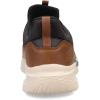 Skechers Men’s Slade-Breyer 210892 Knitted Mesh Bungee Lace W/Quarter Cage Slip On(Brown/Tan)