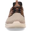 Skechers Men’s Slade-Breyer 210892 Knitted Mesh Bungee Lace W/Quarter Cage Slip On(Brown/Tan)