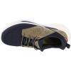 Skechers Men’s Slade-Breyer 210892 Knitted Mesh Bungee Lace W/Quarter Cage Slip On(Navy/Tan)